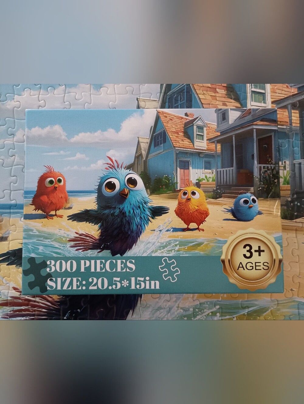 300-Piece Beach Birds Jigsaw Puzzle